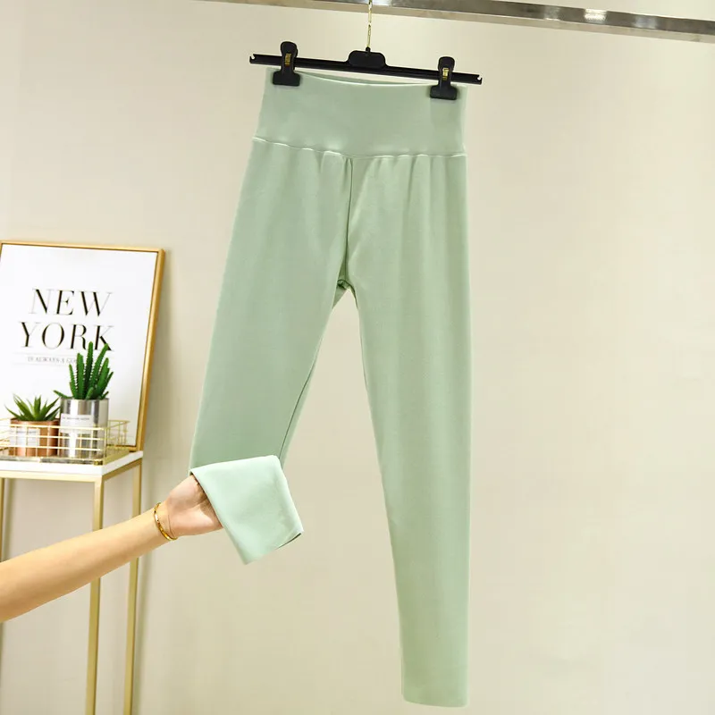 Hight Waist warm pants Winter Leggings Women Plus Velvet Slim Casual Autumn Winter No trace cotton Leggings High Elasticity