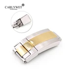 Ремешок для часов CARLYWET, 16 мм х 9 мм, из полированной нержавеющей стали