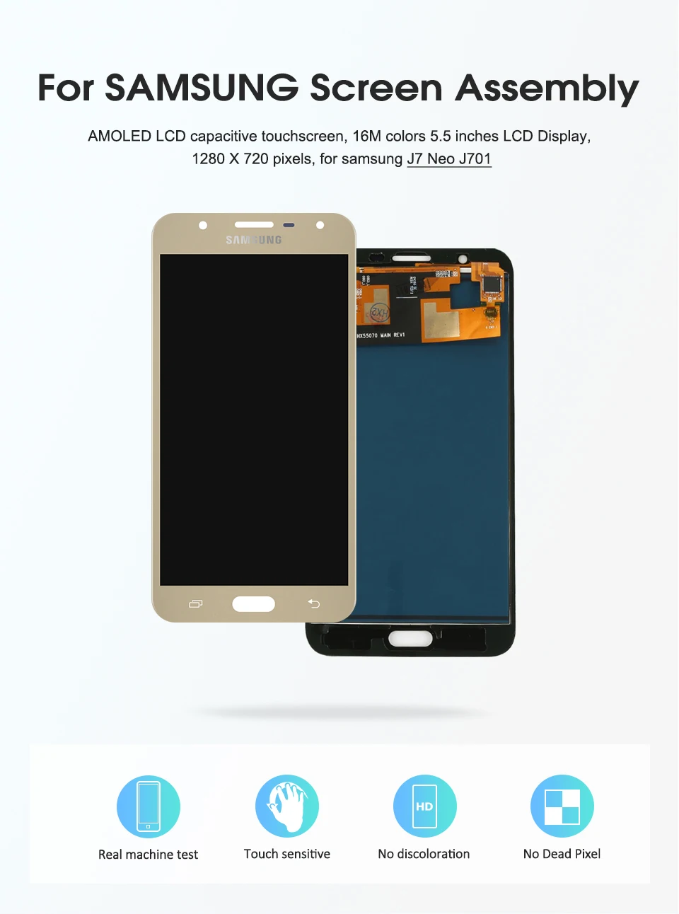 5,5 дюймов J701 дисплей экран для samsung Galaxy J7 Neo J701 J701F J701M J701MT ЖК-дисплей сенсорный экран с рамкой телефон ЖК