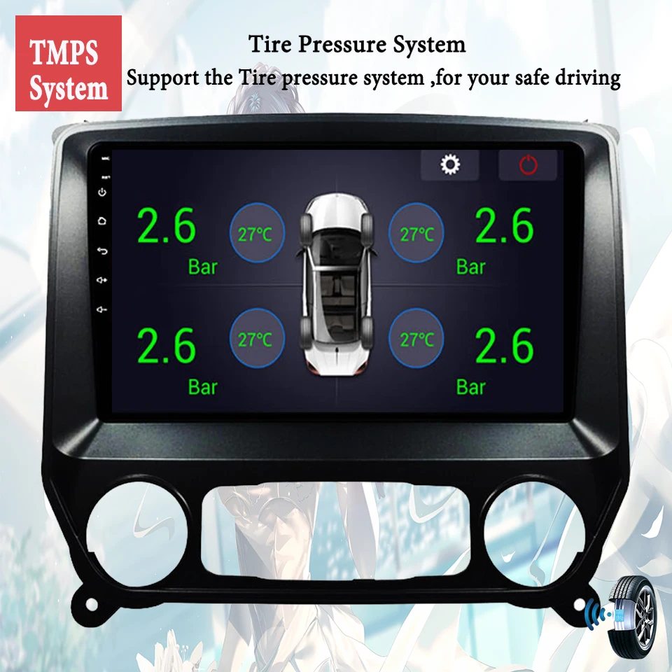 Автомобильная радиостанция 2Din Android 11 для Chevrolet Colorado Silverado 3 2013-2019 с навигацией GPS, плеером кассет и компьютером-планшетом.