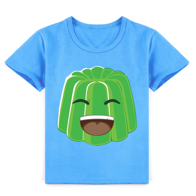 

2-16Y Cute Cartoon Jelly Green T Shirt Kids Funny Summer Clothes Baby Boys Casual T-Shirts for Girls Short Sleeves Tshirt Tops