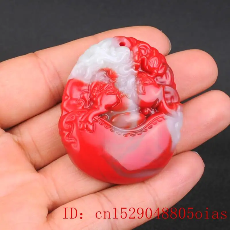 1pc Natural Color Hetian Jade Stone Dragon Pendant Necklace Chinese Jadeite Jewelry Charm Qilin Amulet Carved Gifts for Women | Украшения и