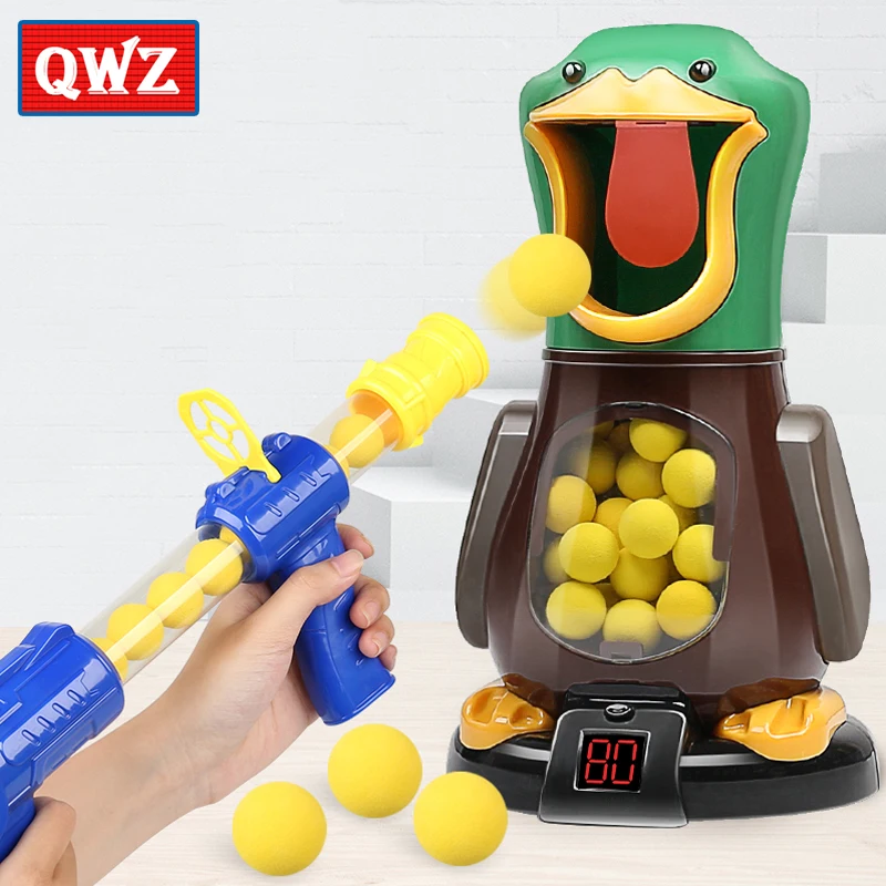 QWZ новинка мягкий пистолет пуля мишень утка детские игрушки для стрельбы