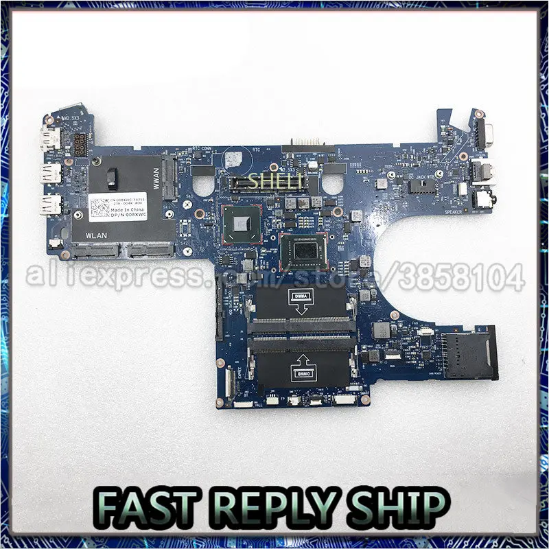 

Материнская плата SHELI для ноутбука DELL E6220 с фотоэлементом xwc