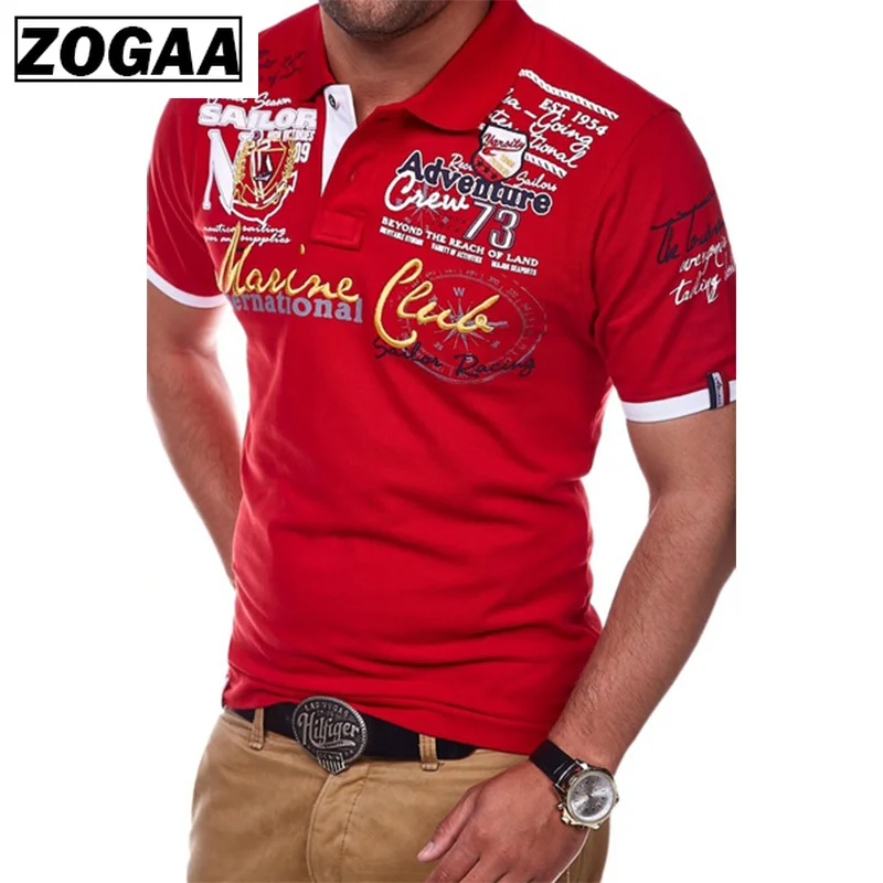 Мужские повседневные футболки с коротким рукавом и отложным воротником Мужская