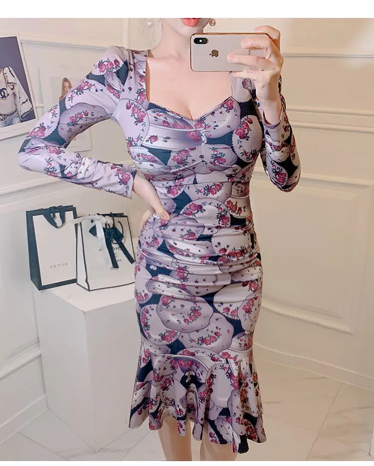 

S-XL Plus Size Spring ELegant Korean Sexy Dress Women V-neck Bodycon Wrap Pencil Dress Ladies Slim Casual Dress Female Vestidoes