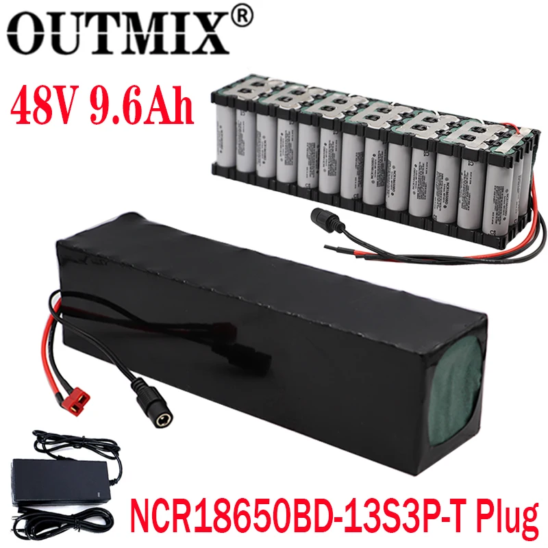 48V батарея 13s3p 9.6Ah батарейный блок 1000W высокая мощность батареи фара для