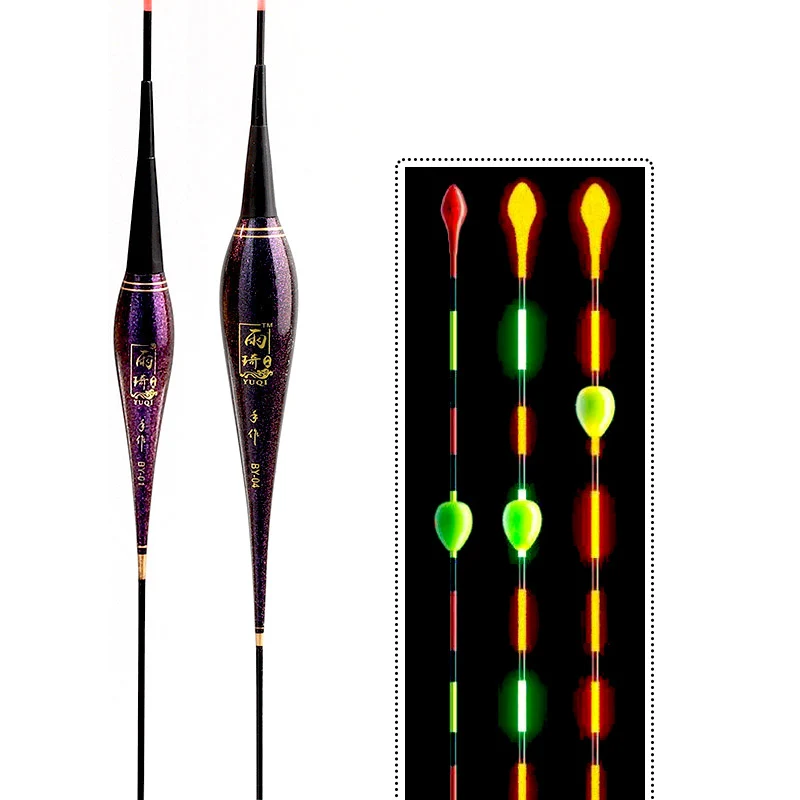 

1PCS Nano Materials Super Bold Floating Beads Bite Automatically Remind Color Change Smart Led Fishing Electronic Luminous Float