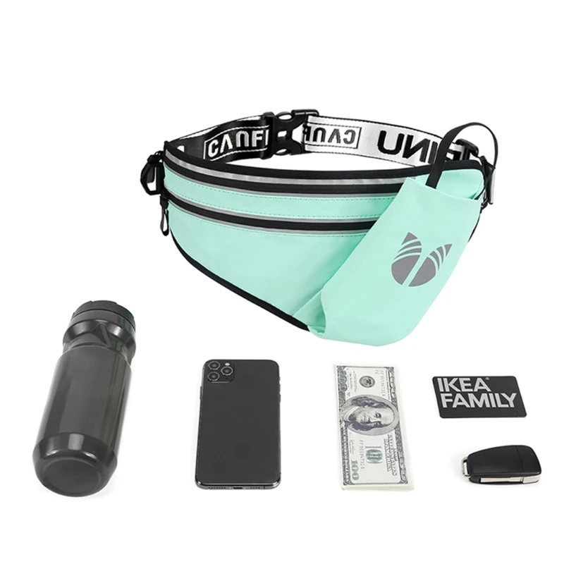 

Running Waist Pack Women&Men Reflective Runner Pouch Belt Fitness Workout Bag Adjustable Sport Fanny Pack Phone Holder