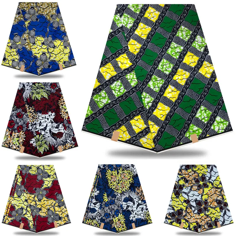 Анкара из парафинированной ткани в африканском стиле реальный восковая роспись