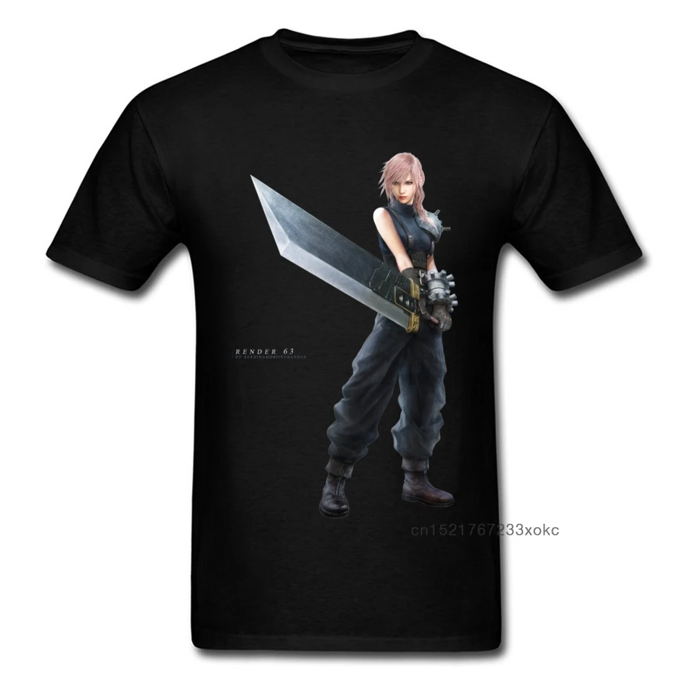 2018 3D аниме футболка для мужчин и женщин Final Fantasy Game футболки летняя мода черная