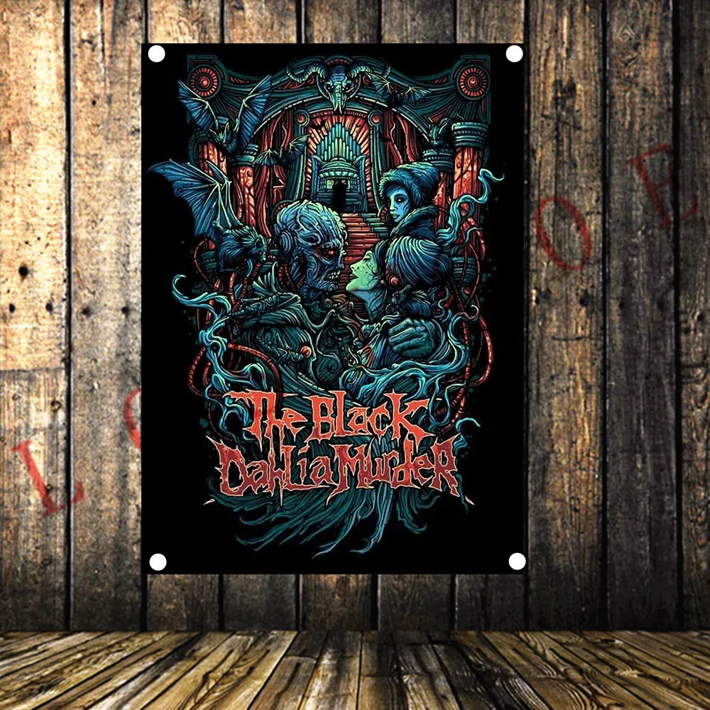 Рок музыки Heavy metal большой Винтаж ткань баннер гобелены с флагом HD Печать на