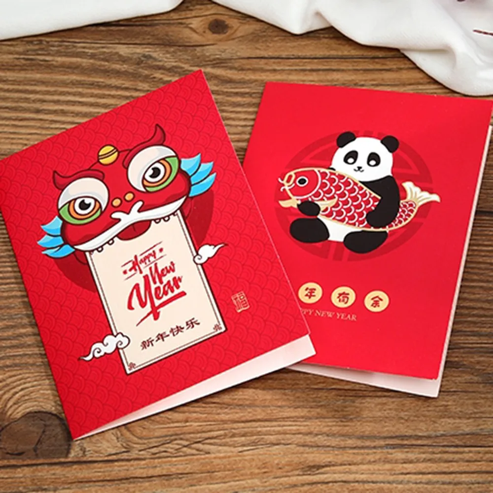 Поздравительная открытка на новый год 10 шт./компл.|Открытки и приглашения| |