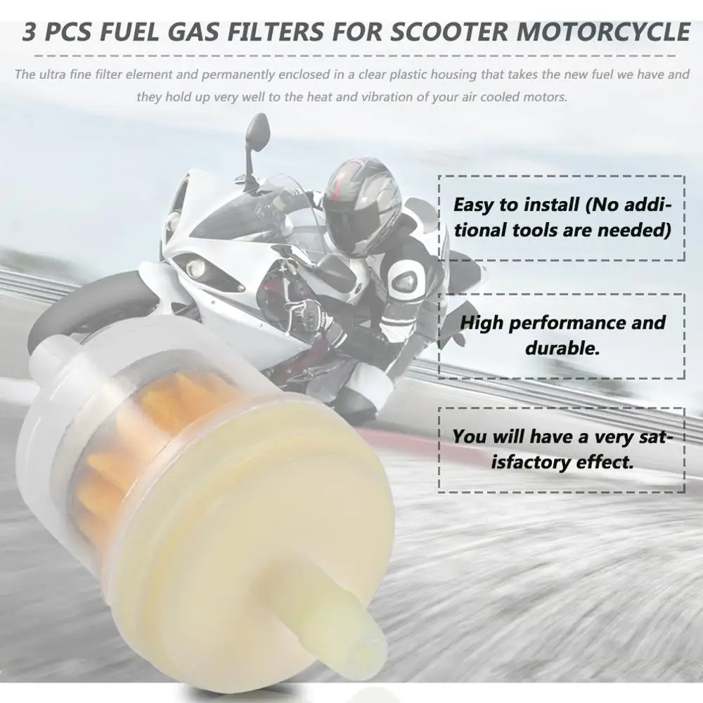 2020 Новинка 3 шт./лот универсальные топливные газовые фильтры масляный фильтр для