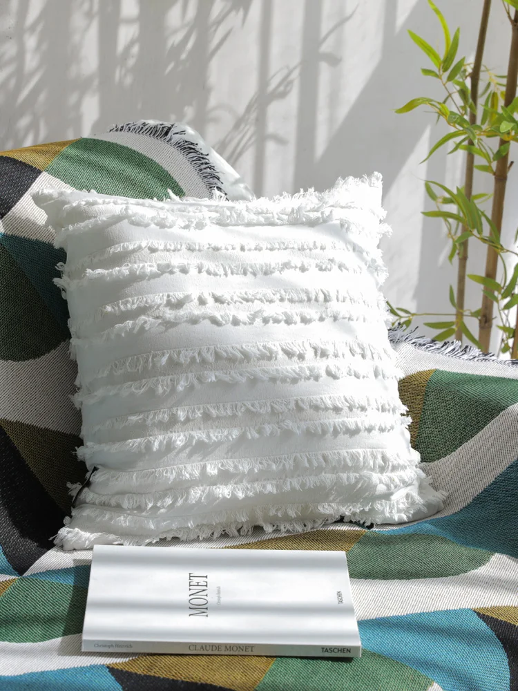 Наволочка хлопковая в скандинавском стиле 45x45 см | Дом и сад