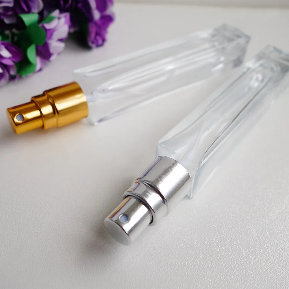 

10ML Portable Transparent Glass Perfume Bottle Spray Bottle Empty Container Refillable Perfume Bottles Easy to Travel