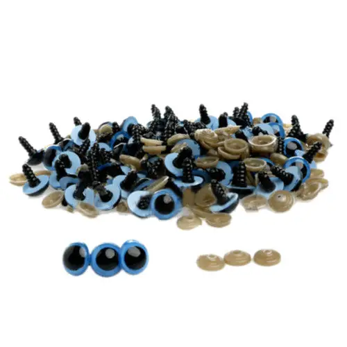 

100pcs Plastic Doll Eyes Safety Eyes For Teddy Bear Stuffed Toys Snap Animal Scrapbooking Puppet Dolls Craft Eyes For Toy 8mm