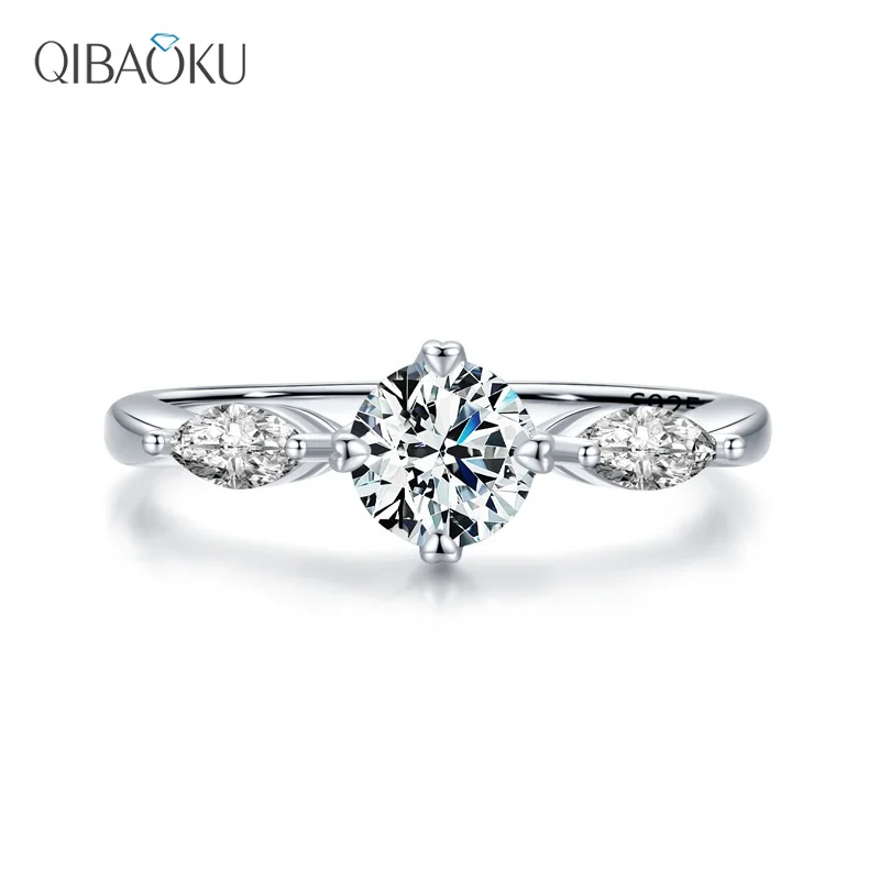 

S925 Sterling Silver Ring Women Classic Design Couple Luxury Diamond Ring Party Wedding Engagement Jewelry Gift Wholesale
