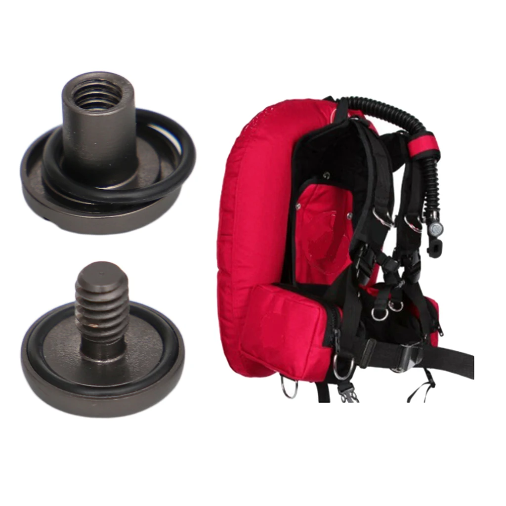 Набор 2 BCD Backplate книжные винты из нержавеющей стали Tech аксессуары для дайвинга m8x10