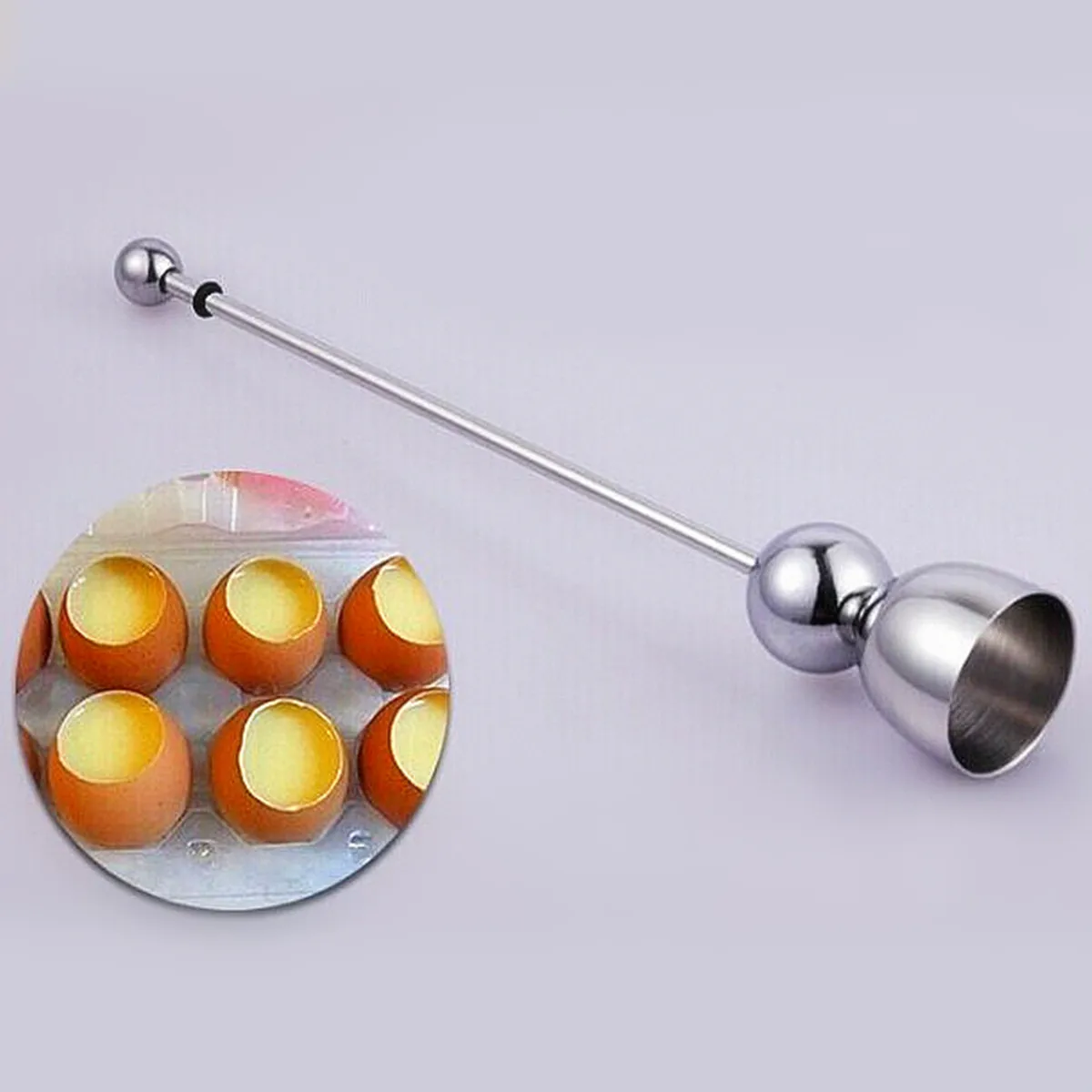 

Creative Home Design Egg Tool Durable Topper Shell Opener Boiled Raw Open Kitchen Stainless Steel Open Egg Apparatus