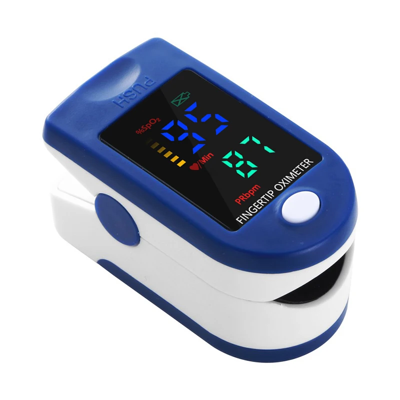 Пульсоксиметр на кончик пальца медицинский с OLED-дисплеем датчик кислорода в