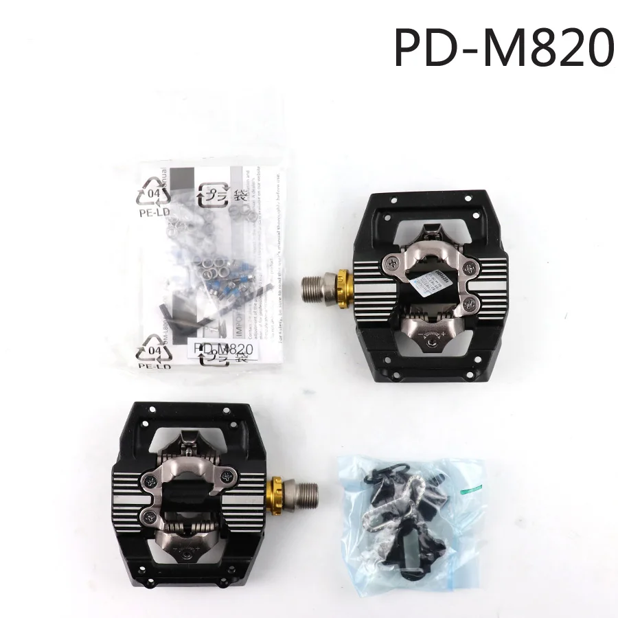 SHIMANO Сен PD-M820 педаль SPD оригинальная коробка XC/DH Горные эндуро SPD педали для горного велосипеда включают SM-SH51 запчасти для велосипеда