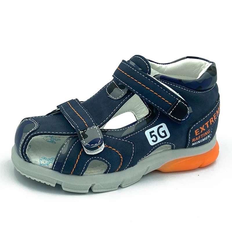 Сандалии Детские ортопедические спортивная обувь из ПУ кожи с закрытым носком