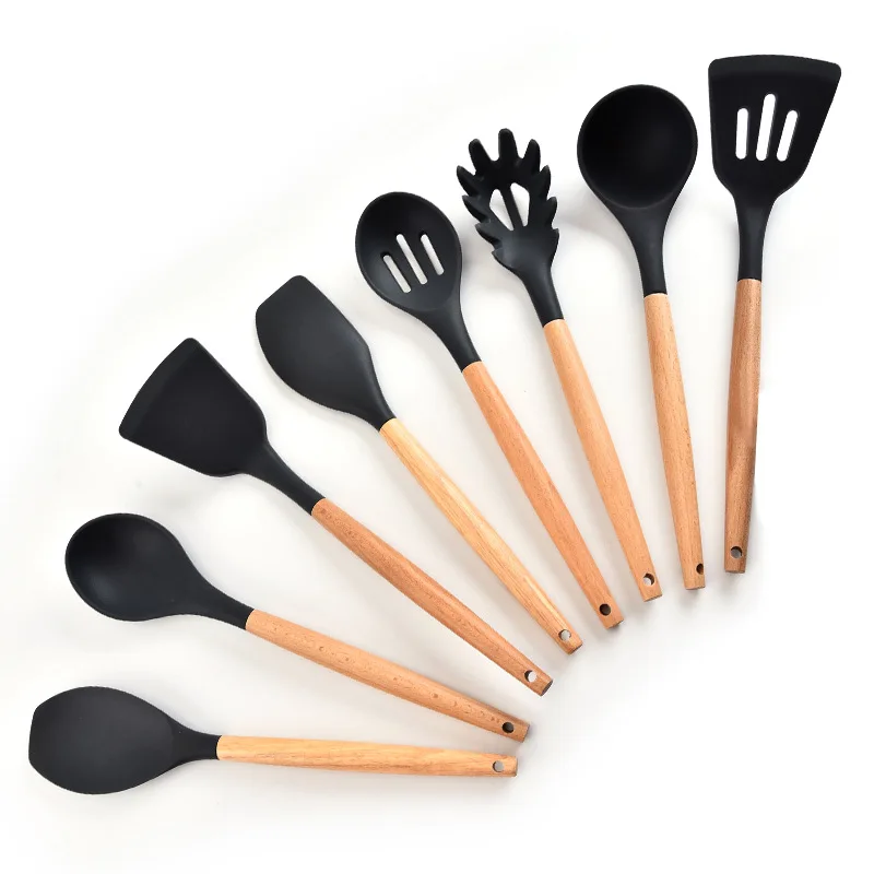 Силиконовые кухонные инструменты наборы для приготовления пищи ложка супа