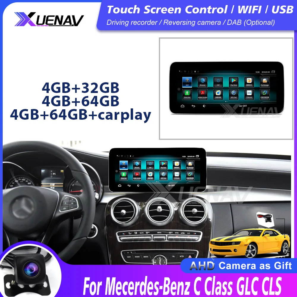 Car GPS Navi For-Mecerdes-Benz C Class GLC CLS 2014-2017 Car Multimedia Radio Playe Car radio tape recorder head unit player