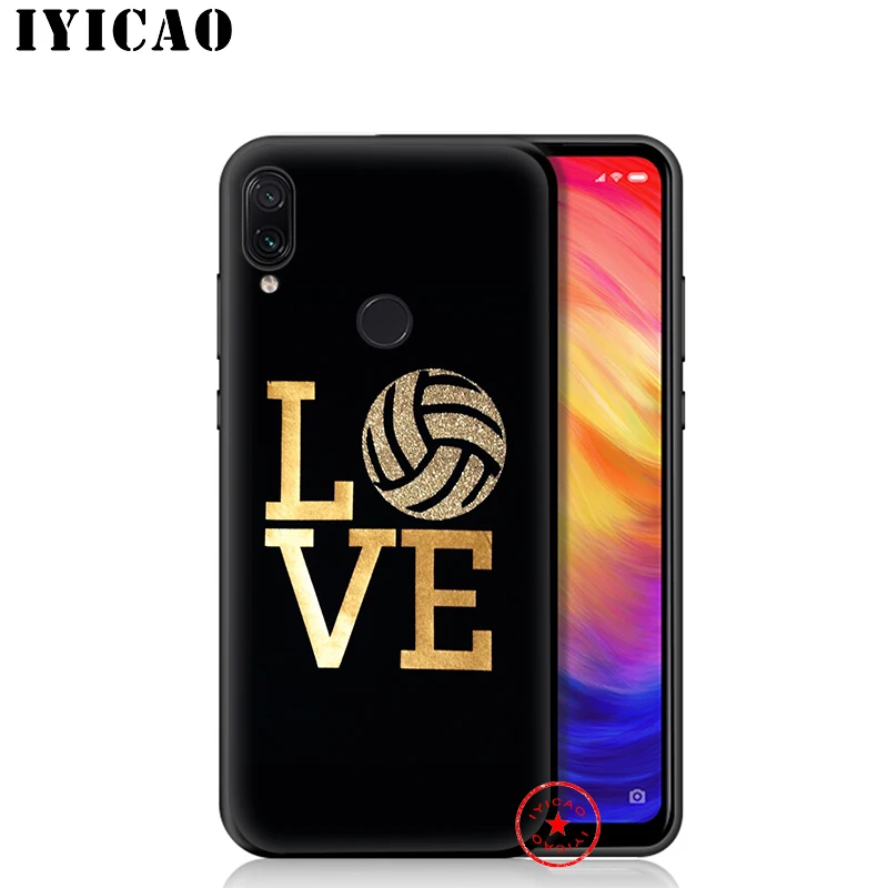 IYICAO мягкий чехол с изображением Волейбольного мяча для Xiaomi Redmi Note 8 7 6 5 Pro 5A 4X |