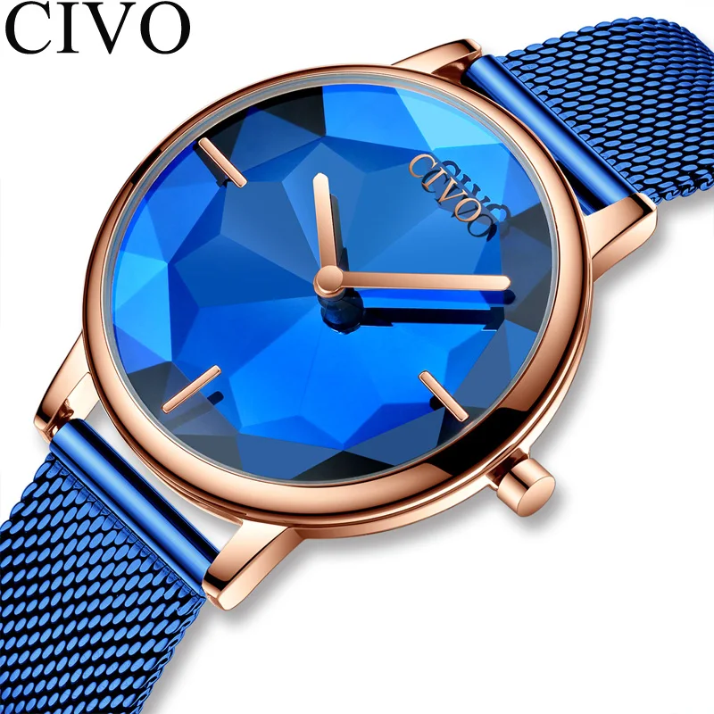 Роскошные женские часы CIVO бренд Reloj De Mujer дропшиппинг 2019 элегантные кварцевые с