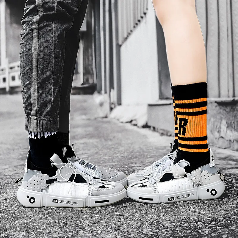 

Fashion Design Colorful Stitching Platform Casual Sneaker for Men Unisex Sneakers Breathable Mesh Sock Men Trainers Shoes Casual