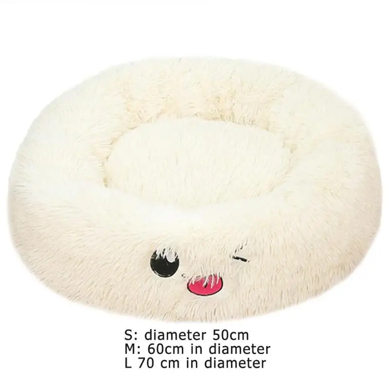 Мягкая кровать для собак и кошек флисовый плюшевый коврик водонепроницаемый