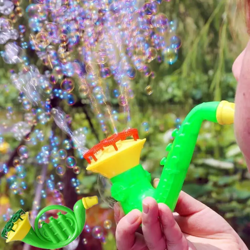 

Water Blowing Toys Random Color Soap Bubble Machine Blower Outdoor Kids Child Toys New Creative Polyporous Wedding Bubble Gun