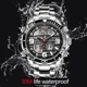 FOXBOX 2022 New Men Watch Dual Display Waterproof Wristwatch Fashion Sport Watches for Men Luminous Date Clock Relogio Masculino Other Image