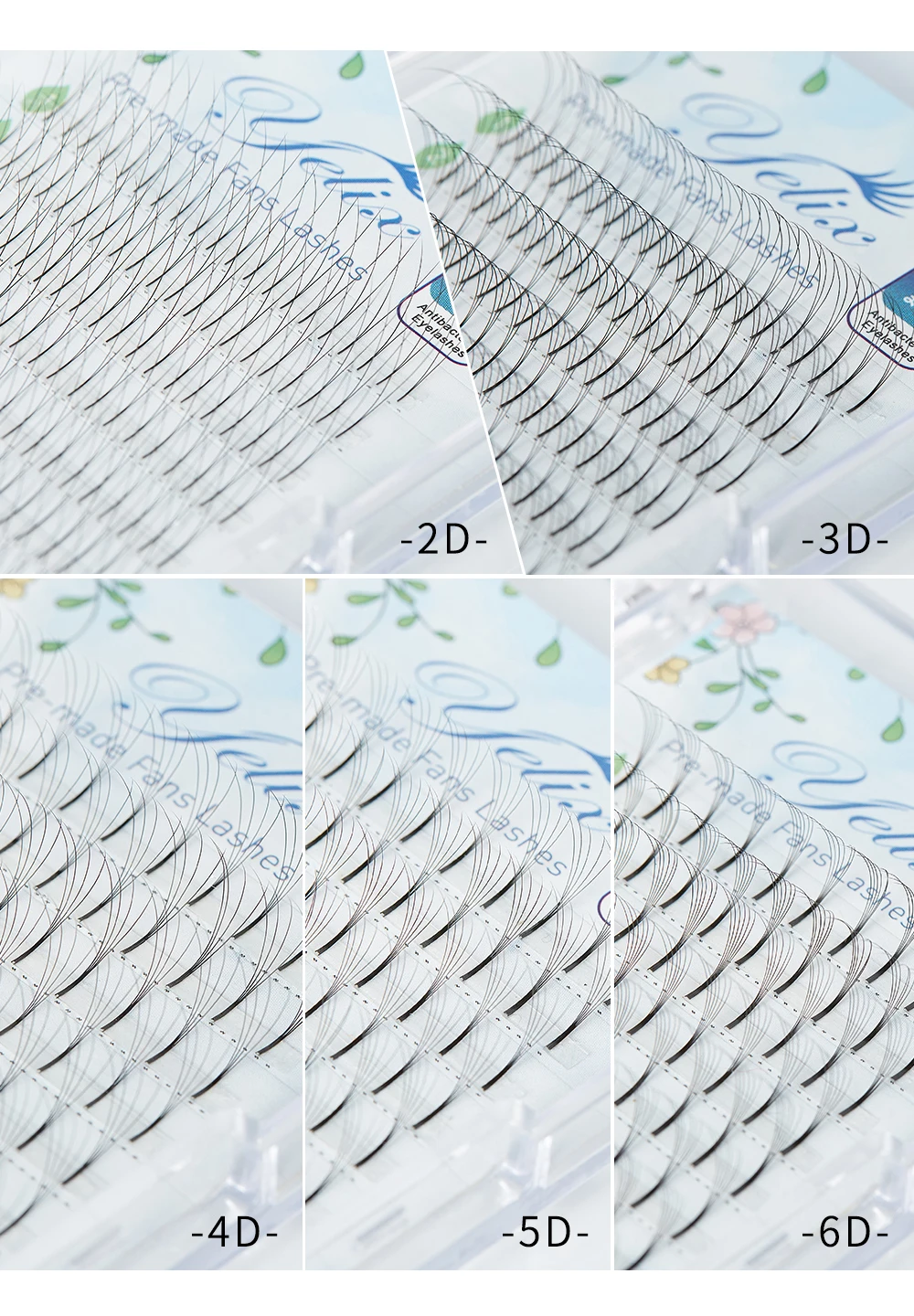 Yolix индивидуальные русские Объемные Накладные ресницы 2D 3D 4D 5D 6D предварительно сделанные объемные вентиляторы длинные Стволовые Кластерные ресницы Индивидуальные