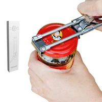 multifunctional bottle opener adjustable can opener stainless steel manual jar lid opener gripper kitchen supplies for glass can