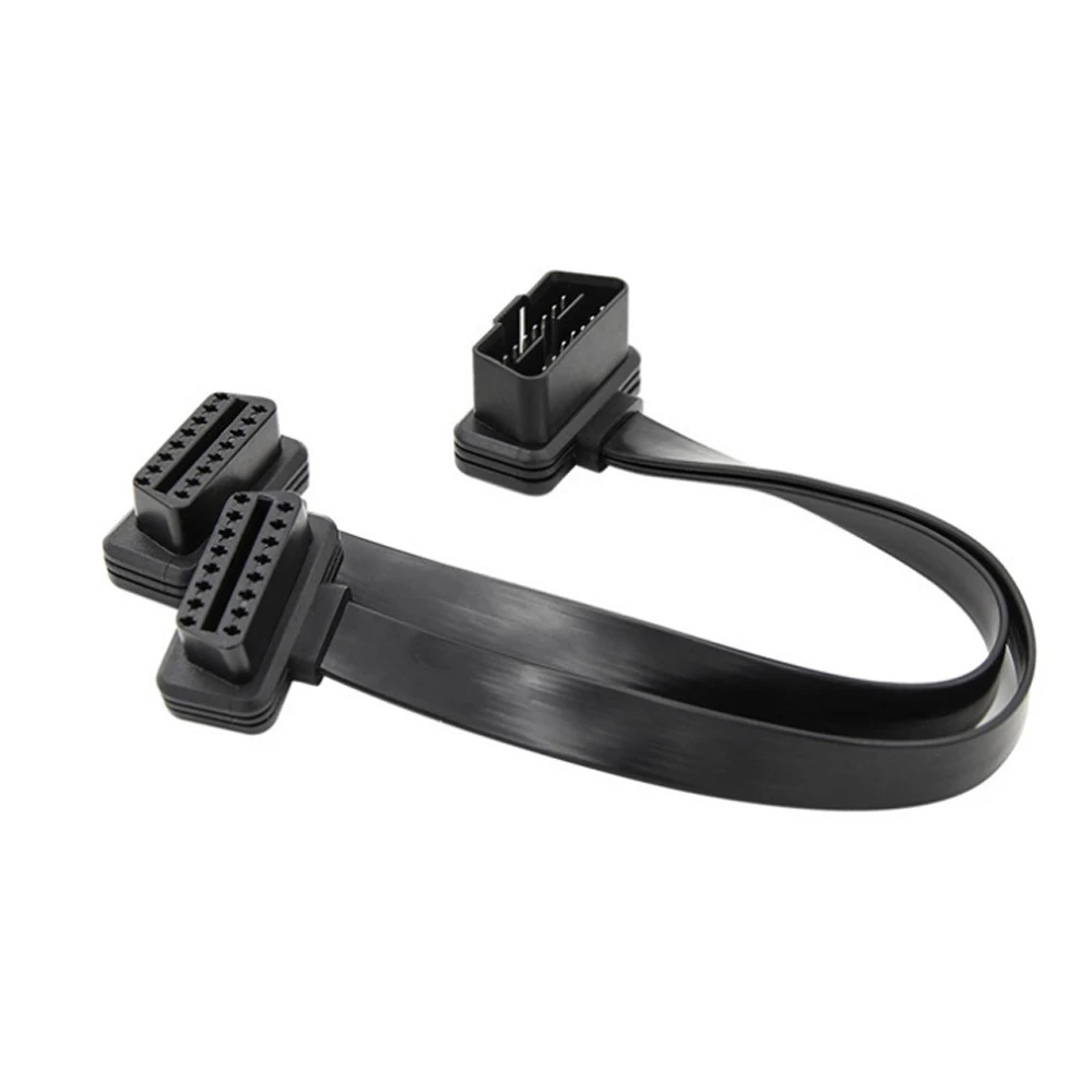 Двойной Женский Y сплиттер локоть 16Pin OBD 2 удлинитель для головок ODB OBD2 кабель 16 Pin