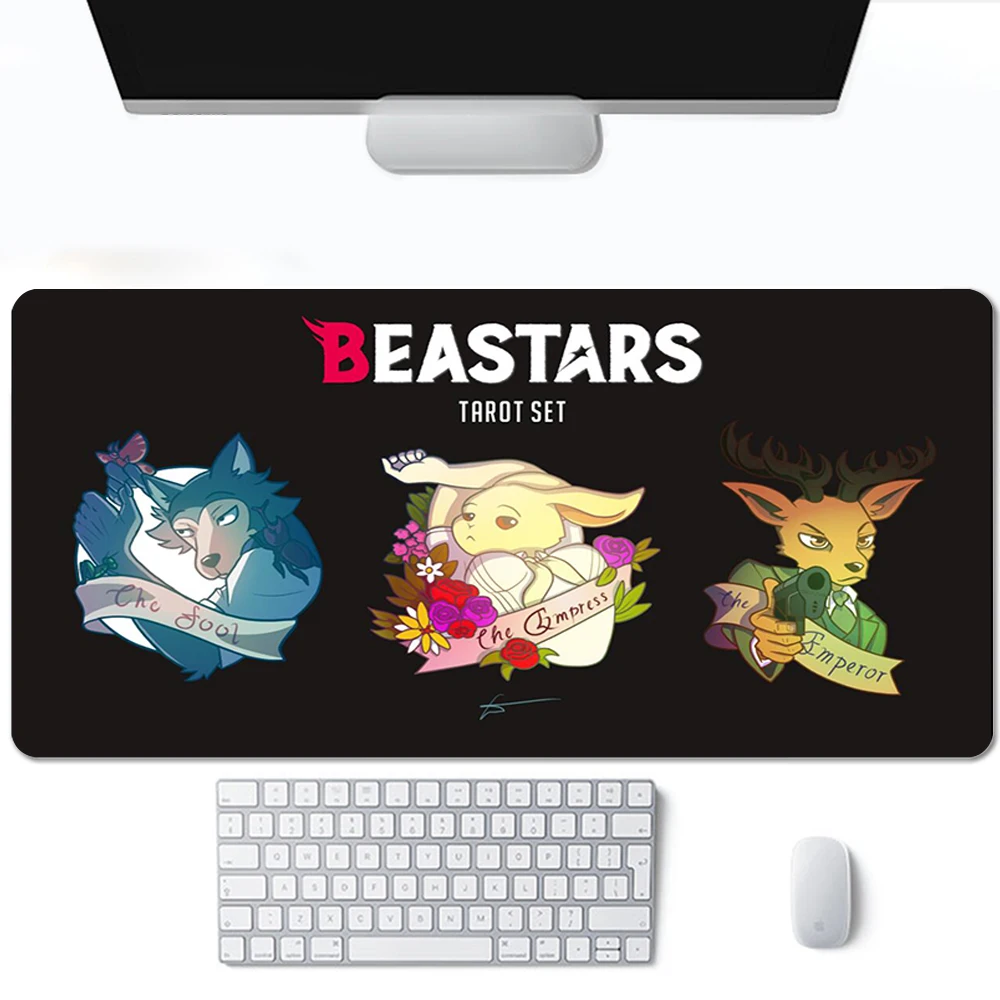 

BEASTARS Mouse Pads Mause Pad Anime Large Pc Gamer Full Barato Cheap Gaming Laptop Desk Custom Mousepad Cute Protector Extended