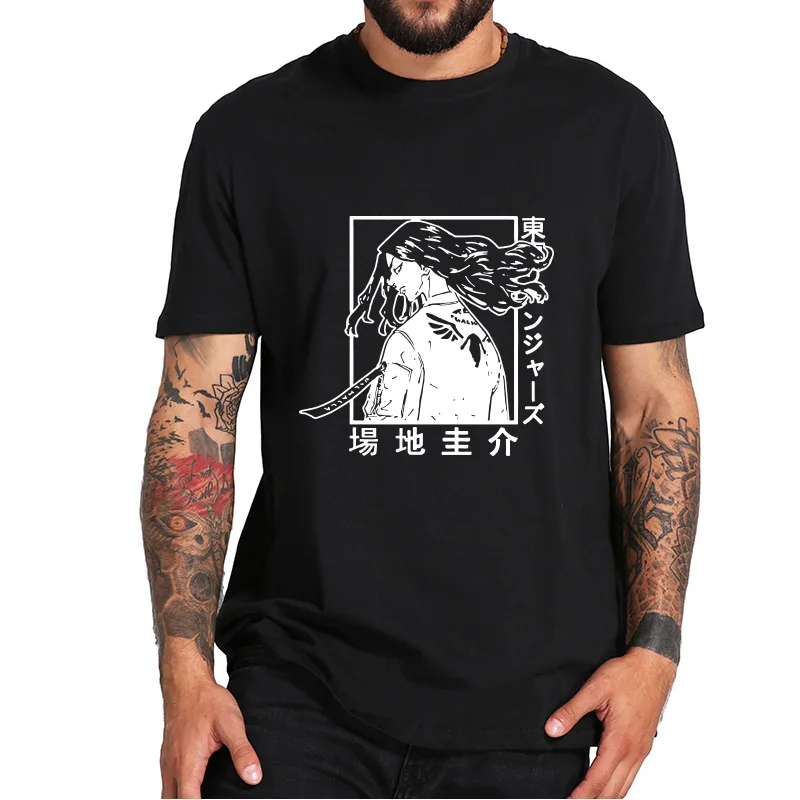 

Keisuke Baji T-shirt Tokyo Revengers-Anime Action-thriller Manga Fans Essential Men's Clothing Casual 100% Cotton Soft Tshirts