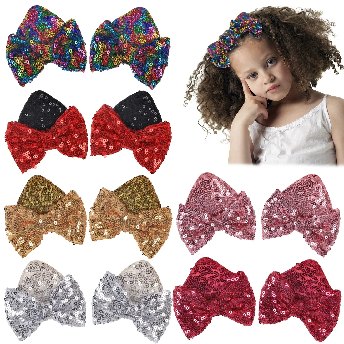 2 шт. милые рождественские аксессуары для волос девочек заколки вечерние с