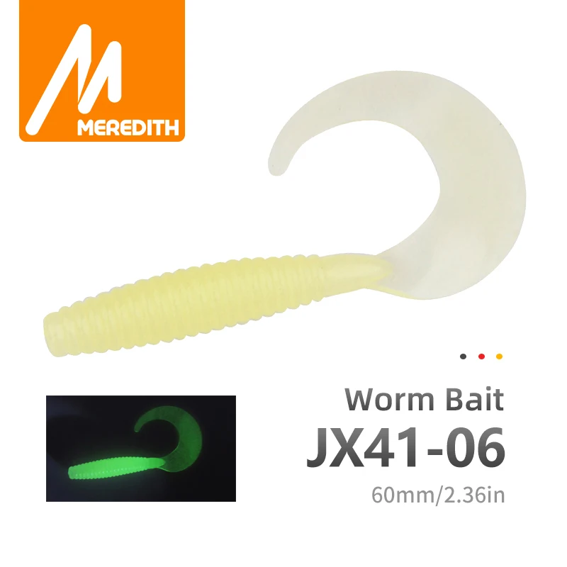 MEREDITH 15 шт 60 мм/1 5 г Grub искусственная Panfish Crappie Bream форель Crankbait мягкие приманки для