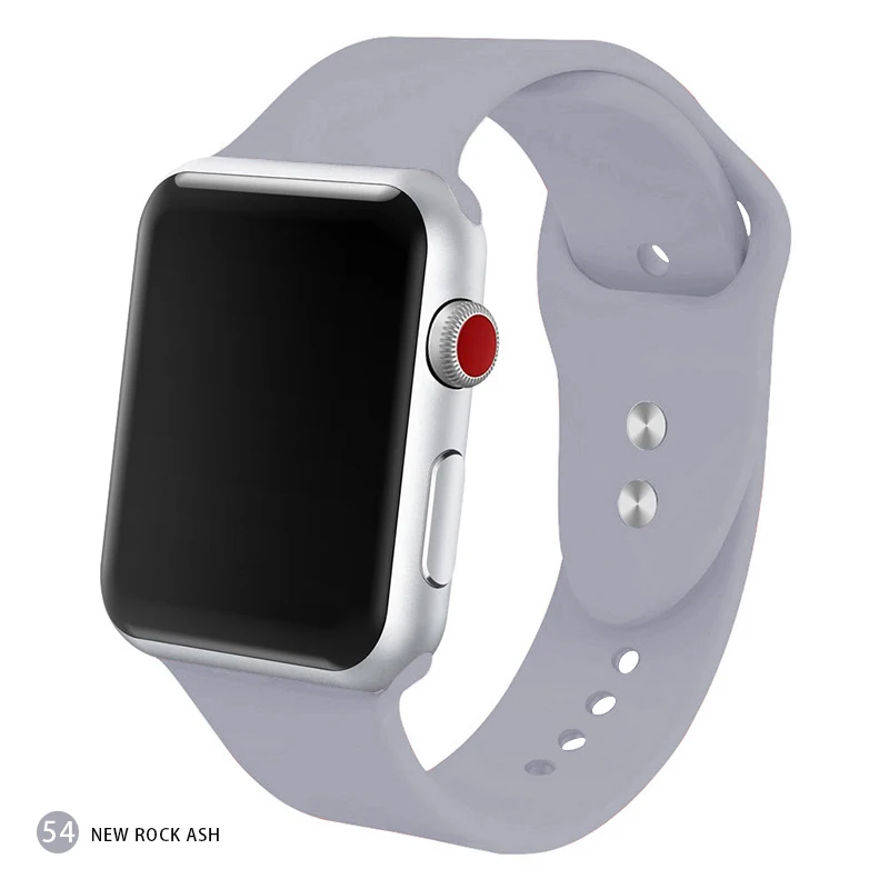 Мягкий силиконовый сменный спортивный ремешок для 38 мм Apple Watch Series1 2 3 4 5 42 мм ремешок для наручных браслетов для iWatch Sports Edition - Цвет ремешка: Brick cyan