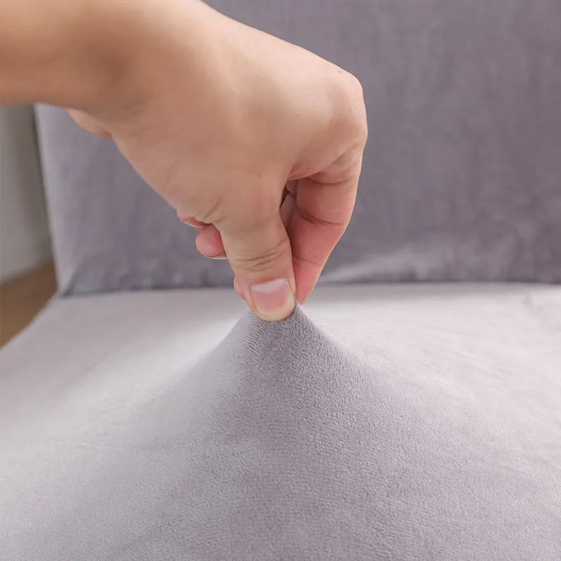 

Spandex Elastic Chair Cover Dining Room Solid Color Velvet Chair Covers for Living Room Seat Case for Wedding Hotel Banquet