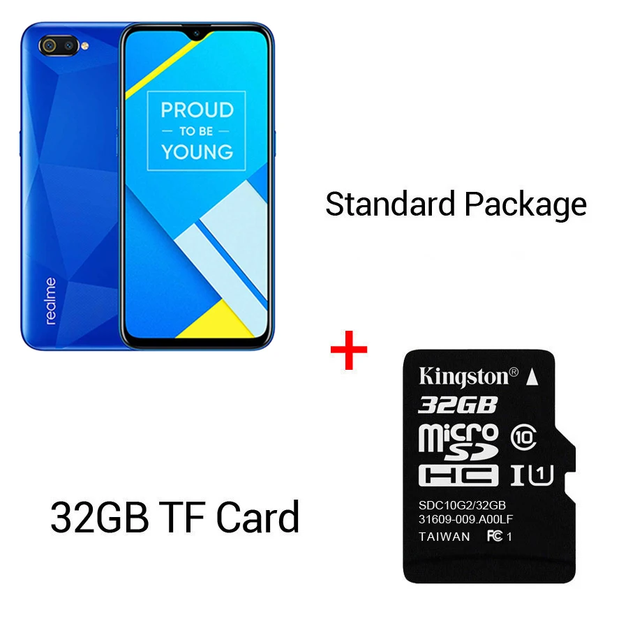 Blue N 32GB Card RU версия OPPO Realme C2 15,5 HD+ Dewdrop MediaTek Helio P22 2 Гб ОЗУ 16 Гб ПЗУ 13 МП AI двойная камера заднего вида 4000 мАч мобильный телефон - Цвет: Blue N 32GB Card