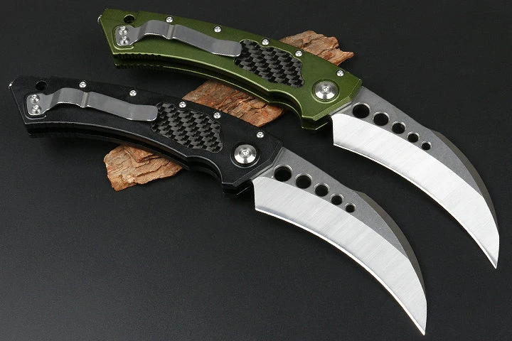 Складной нож Hawk алюминиевый + углеродное волокно для дикой природы | Инструменты