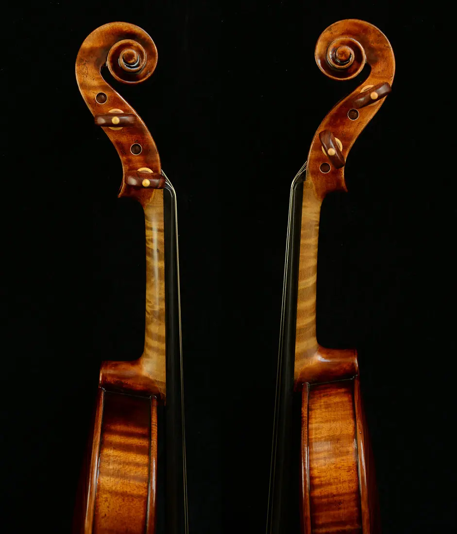 Реальное фото скрипка мастера Страдивари 1716 мессия Боснийский клен и