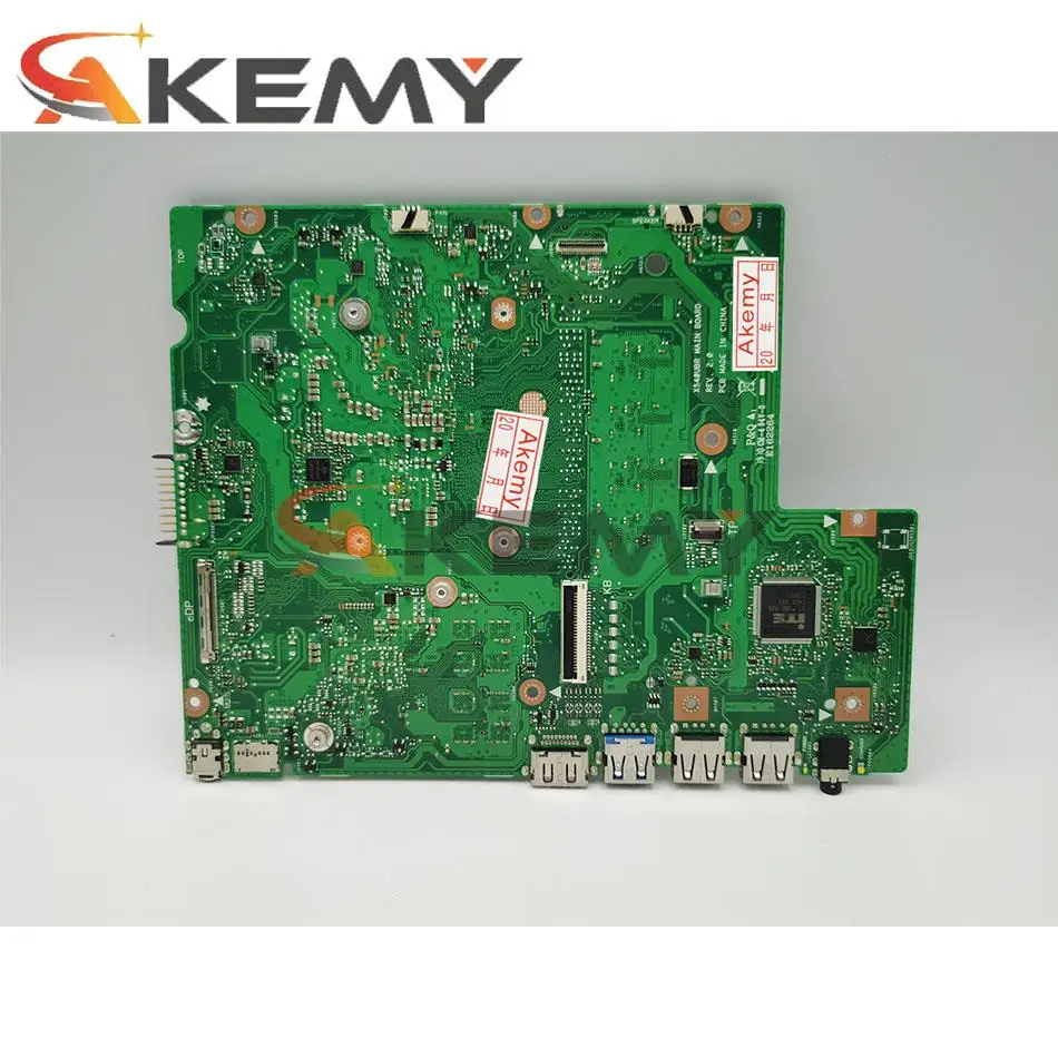 akemy for asus x540ub x540ubr x540uv laptop motherboard mainboard x540ub original mainboard with i5 7200u cpu 8gb ram 2gb gpu free global shipping