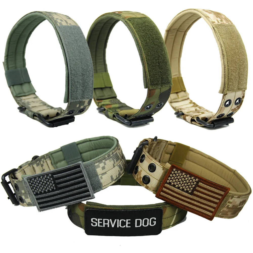 Военный Тактический ошейник для собак K9 рабочий большой ошейник для собак регулируемые ошейники для собак и кошек для маленьких и крупных собак тренировочные товары для домашних животных