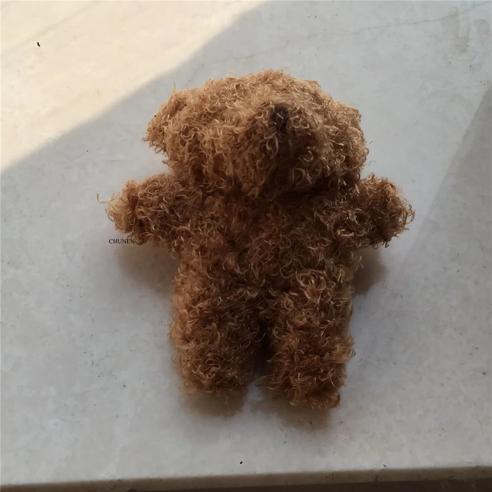 Маленькая Свадебная игрушка медведь 7 см Пушистый хлопок чучело плюшевое